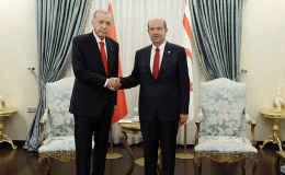 Cumhurbaşkanı Erdoğan KKTC’de! Ersin Tatar ile bir araya geldi